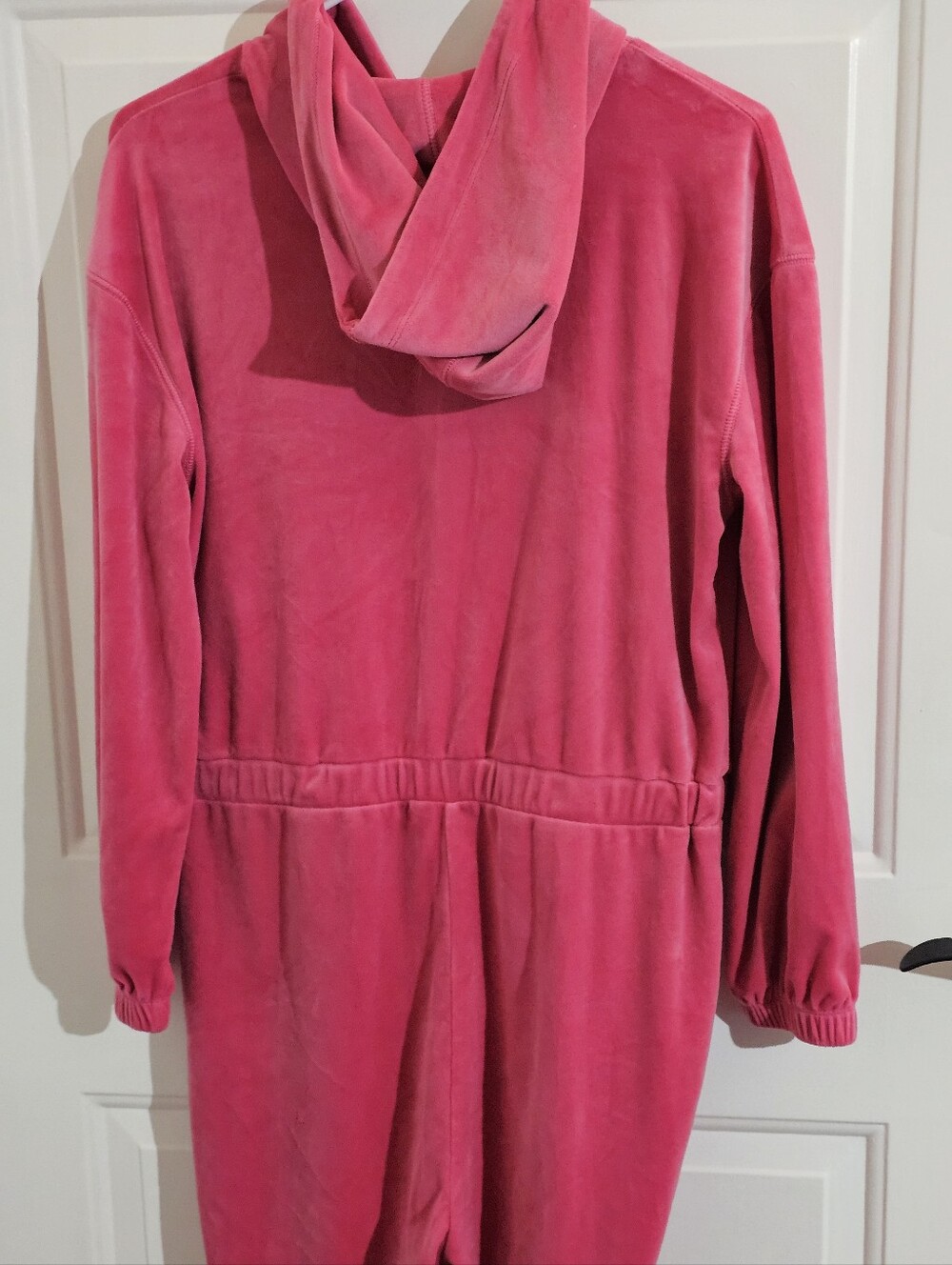 Juicy Couture Hot Pink Hooded One-Piece Jumpsuit With Hood - Picture 8 of 9